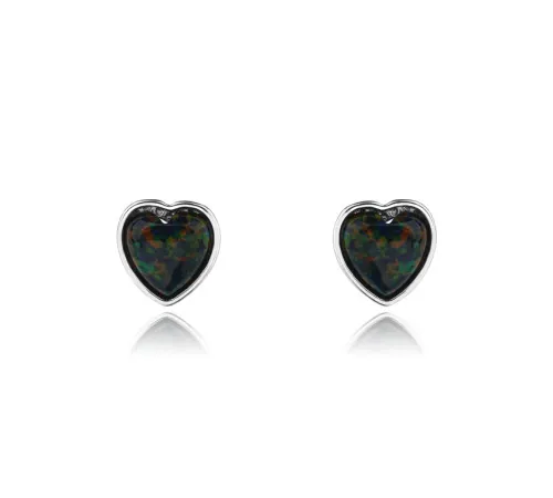 Srebrne Kolczyki Serduszka...