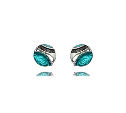 Kolczyki Yvon Turkusowa Żywica