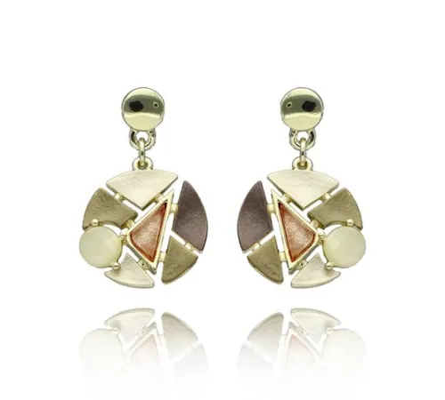 Kolczyki Yvon Gold Z...