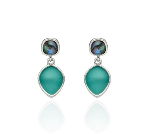 Kolczyki Yvon Silver Turkus