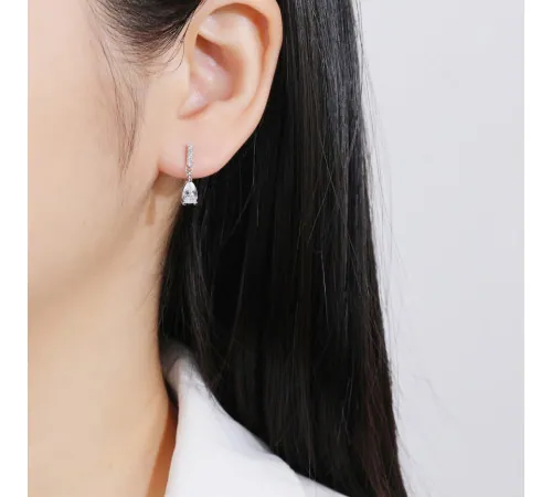 Kolczyki Srebrne Z Wiszącą...