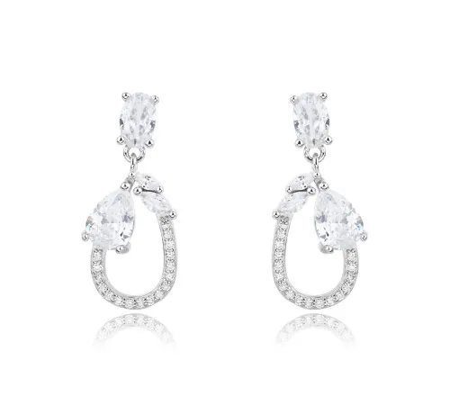 Kolczyki Srebrne Z Ozdobną...