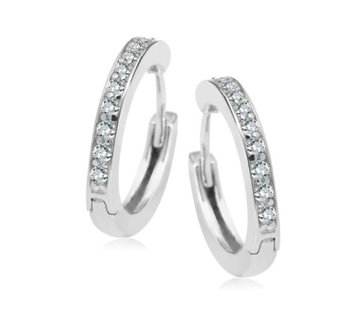 Kolczyki Srebrne Kółka Z...