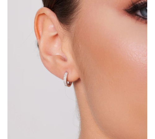 Kolczyki Srebrne Kółeczka Z...