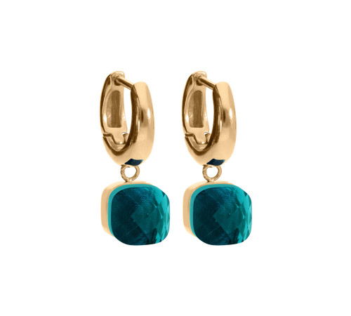 Kolczyki Qudo Blue Zircon