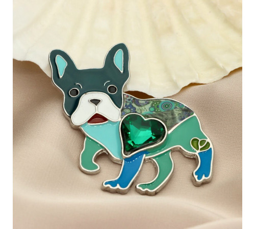 Broszka Yvon Silver Buldożek