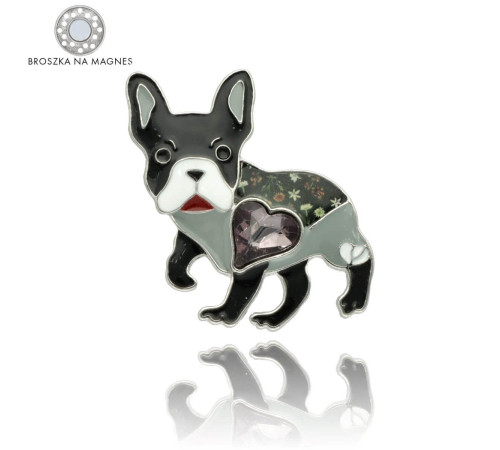 Broszka Yvon Silver Buldożek