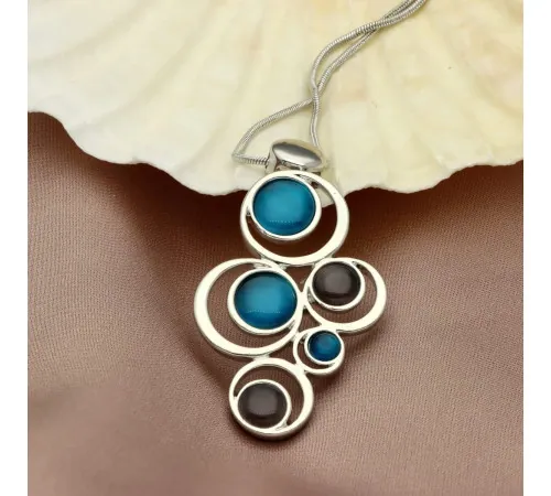 Naszyjnik Yvon Orbitica Navy