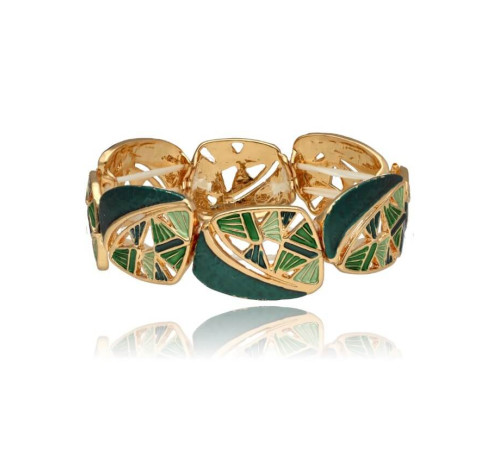 Bransoletka Yvon Gold Green...