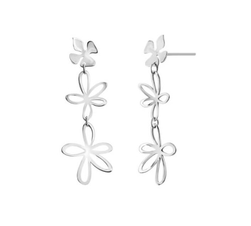 Kolczyki Srebrne Kwiaty