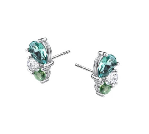 Kolczyki Srebrne Sztyfty Z...