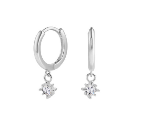 Kolczyki Srebrne Koła Z...