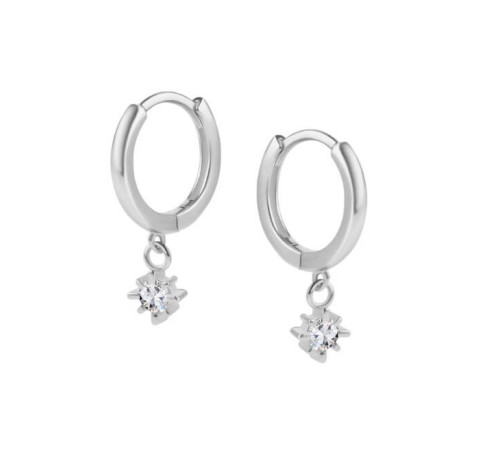 Kolczyki Srebrne Koła Z...