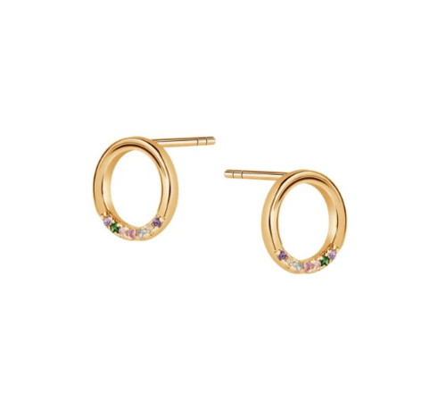 Kolczyki Srebrne Pozłacane...