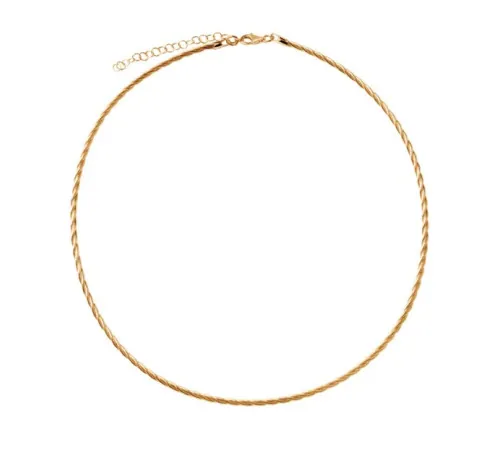 Naszyjnik Srebrny Pozłacany...