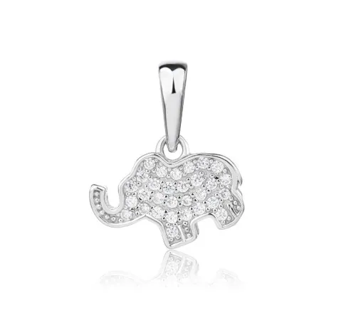Zawieszka Srebrna Słoń Z...