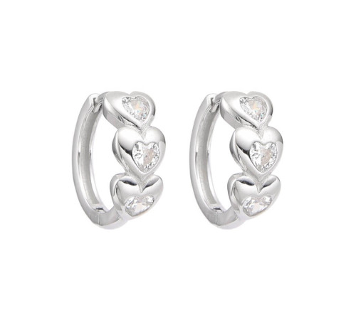 Kolczyki Srebrne Okrągłe Z...