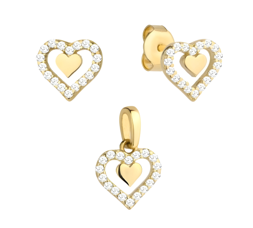 Zawieszka Złota Serce Z...