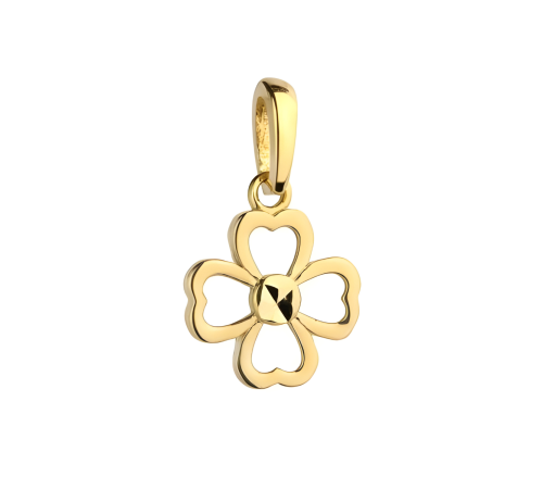 Zawieszka Złota Koniczynka 14k