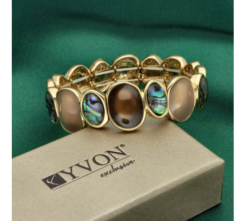 Bransoletka Yvon Gold Brown...