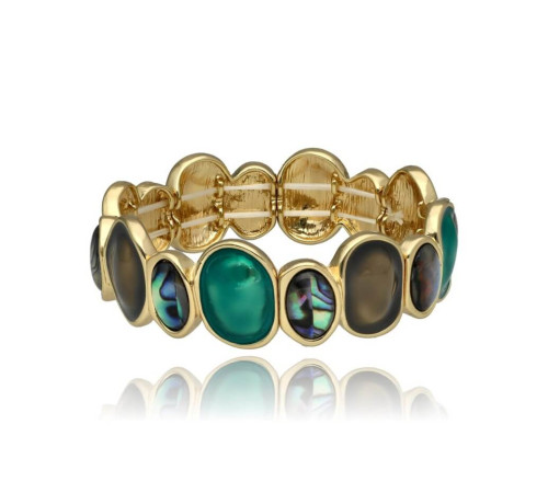 Bransoletka Yvon Gold Green...