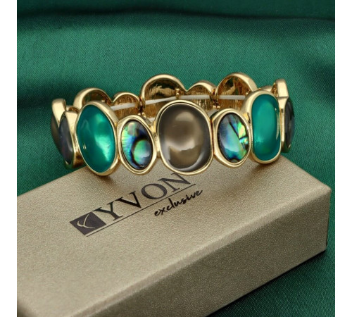 Bransoletka Yvon Gold Green...