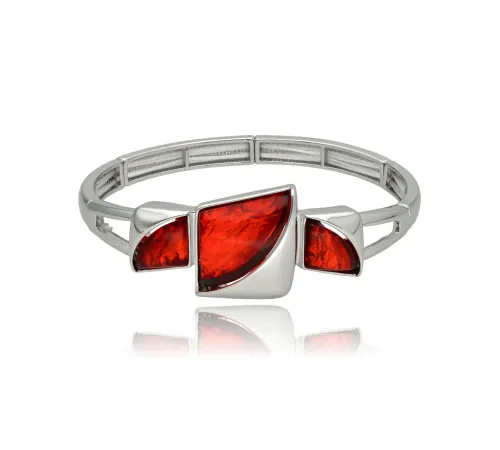 Bransoletka Yvon Silver Red...