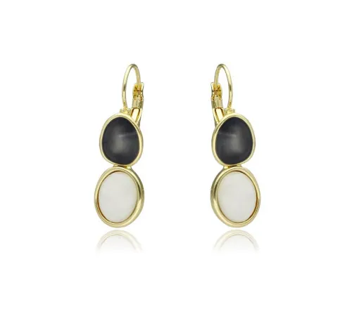 Kolczyki Yvon Gold Beige...