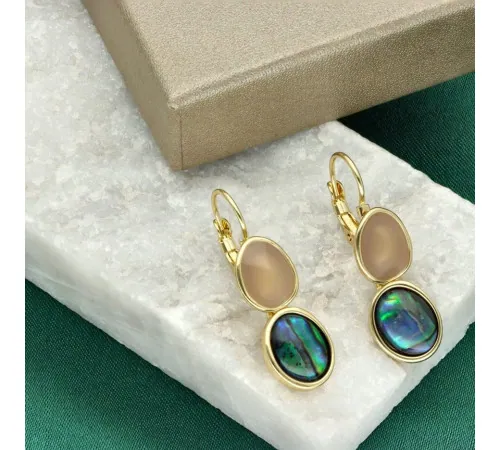 Kolczyki Yvon Gold Brown...