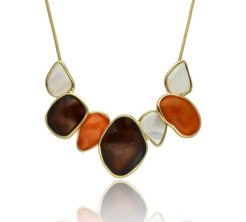 Naszyjnik Yvon Gold Orange...