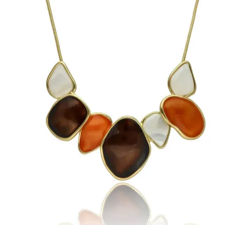 Naszyjnik Yvon Gold Orange...