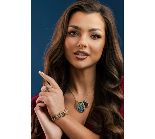 Naszyjnik Yvon Gold Brown...