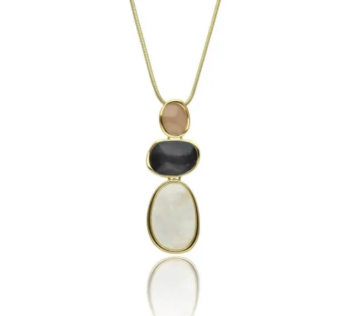 Naszyjnik Yvon Gold Beige...