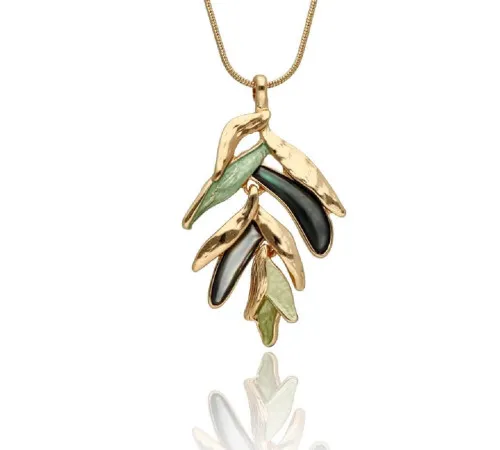 Naszyjnik Yvon Gold Green...