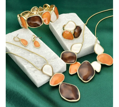 Kolczyki Yvon Gold Orange...