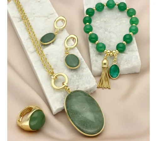 Kolczyki Yvon Gold Z...