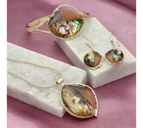 Naszyjnik Yvon Gold Mira Brown