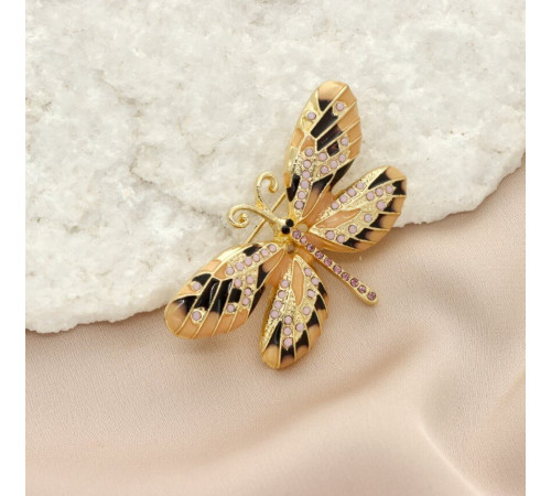 Broszka Yvon Gold Motyl