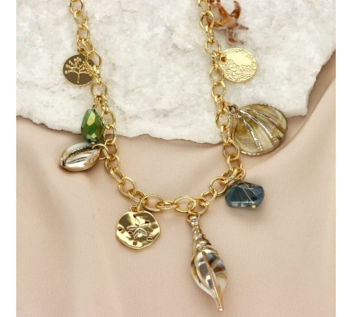 Naszyjnik Yvon Gold Ocean Life