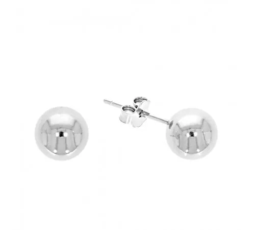 Srebrne Kolczyki Kulki